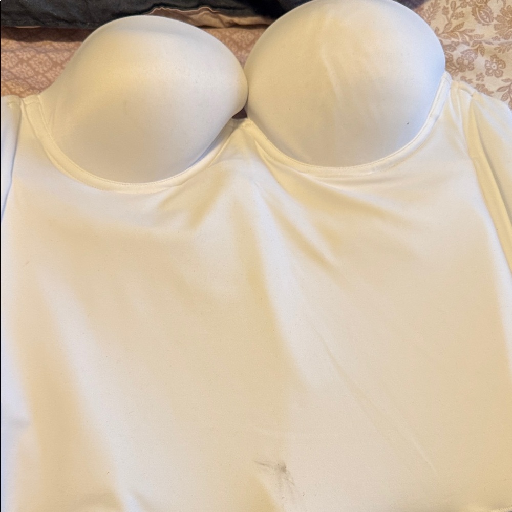 Felina White Strapless Bustier